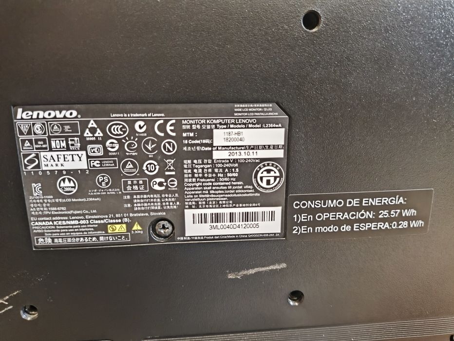 Lenovo 23" Full HD — ІДЕАЛ | Без битих пікселів | Повний комплект