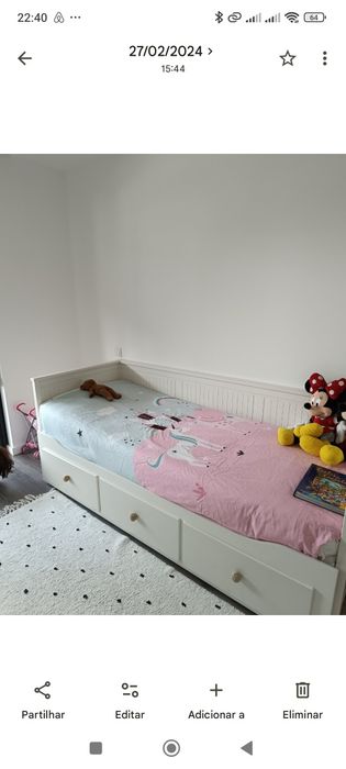 Ikea cama e cómoda HEMNES