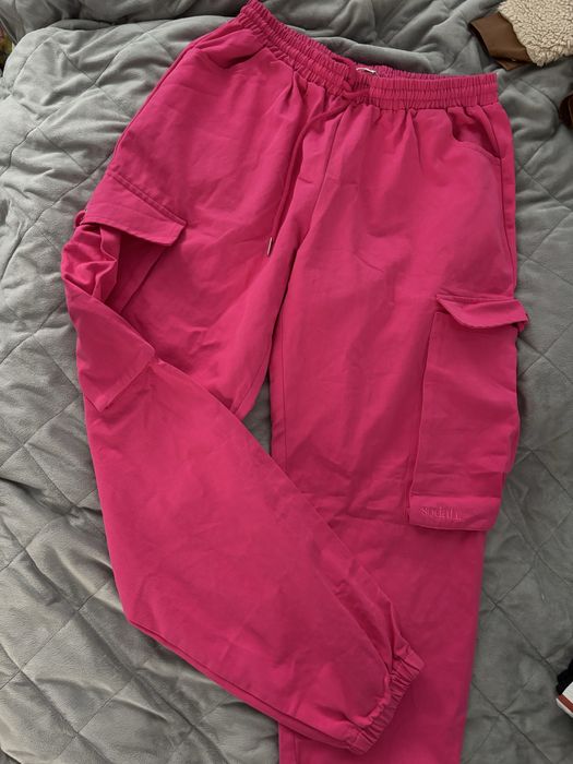 Штани Карго яскраво рожевого кольору