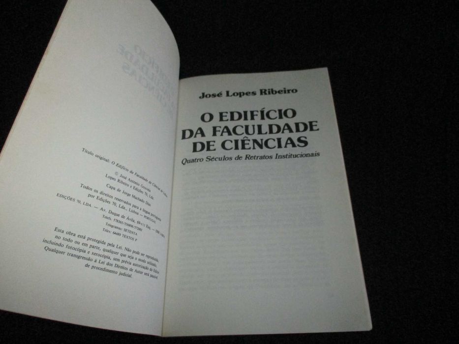 Livro O Edifício da Faculdade de Ciências José Lopes Ribeiro