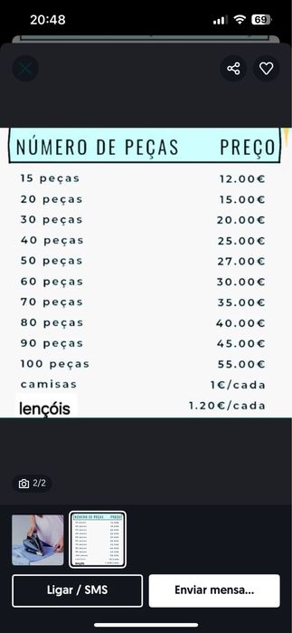 Passo roupa a ferro em minha casa