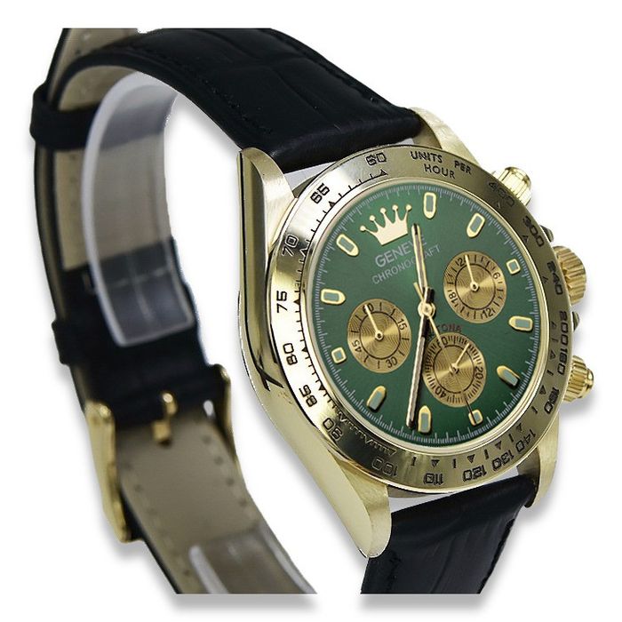 Złoty zegarek męski damski 14k 585 Geneve mw014ydgr Poznań