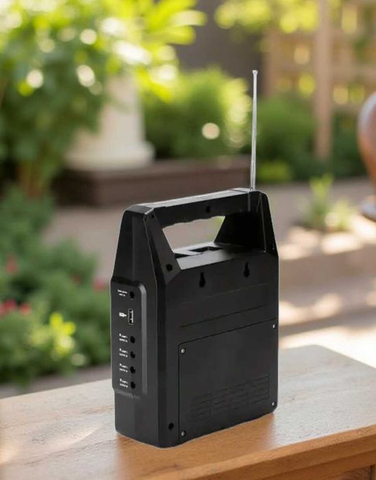 Сонячна станція з bluetooth фонарем і 3 лампами