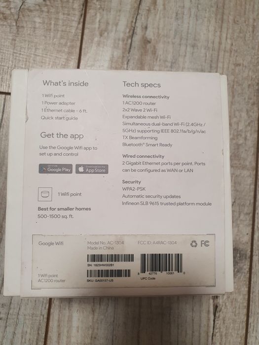 Роутер Google WiFi AC1200