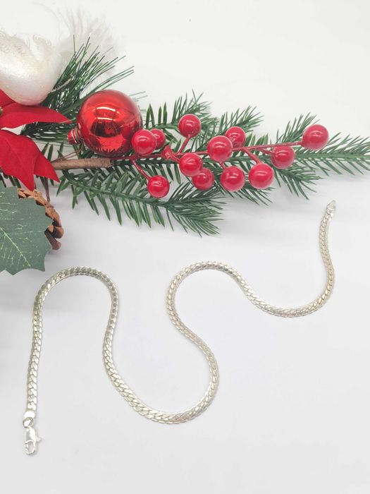 Subtelny srebrny łańcuszek 925 17,8g 50cm