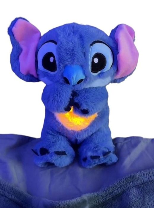 Акція!Дихаючий Стіч нічник лампа Stitch Disney з рухомими вушками 30см