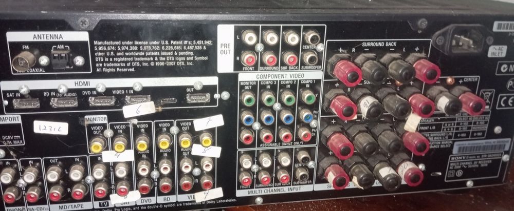 Amplificador Sony / Sistema de som profissional