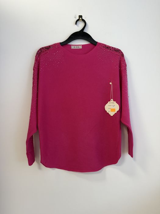 Sweter damski nietoperz bawełna