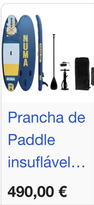 Prancha paddle nova
