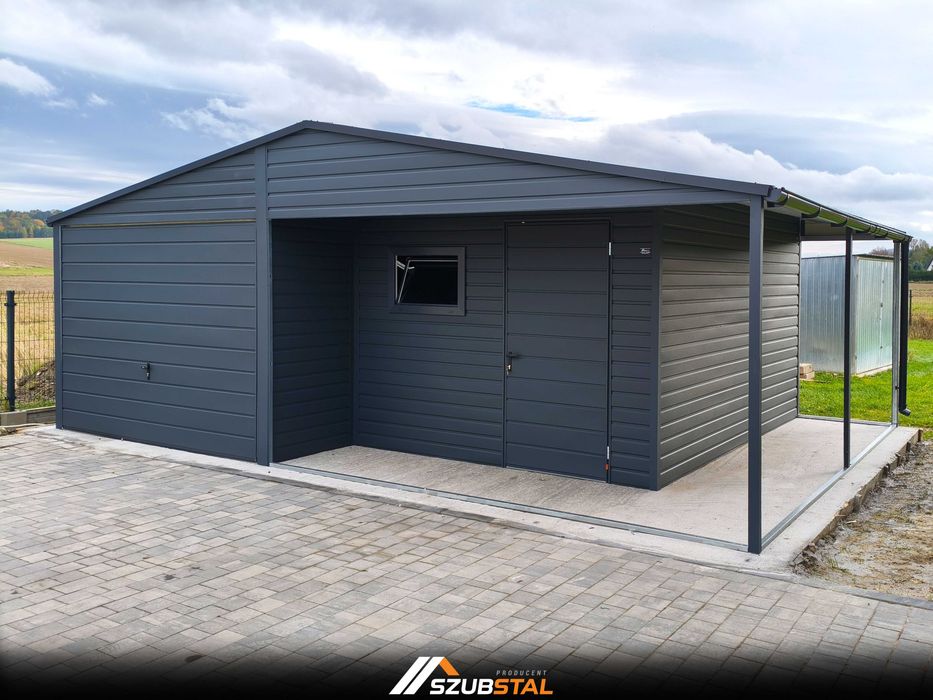 Garaż blaszany 6x5 6x5,80 6x6 PRODUCENT seria Premium Line