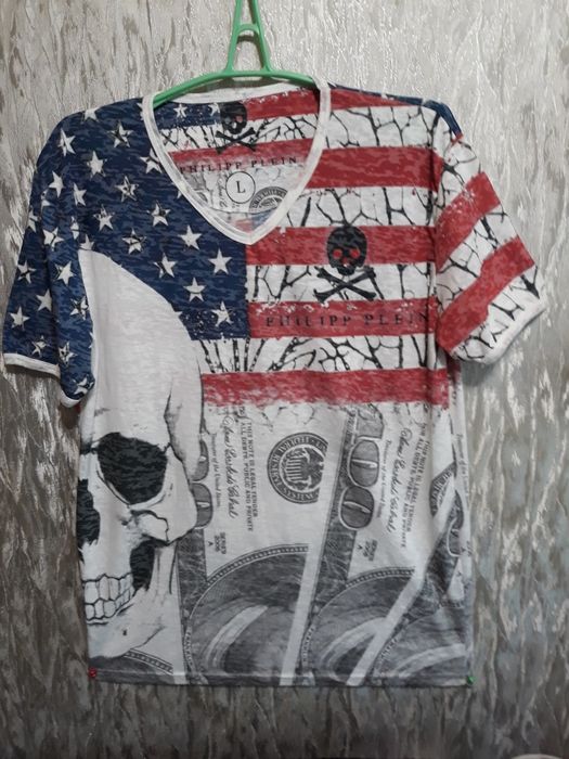Футболка PHILIPP PLEIN размер 48 б/у.