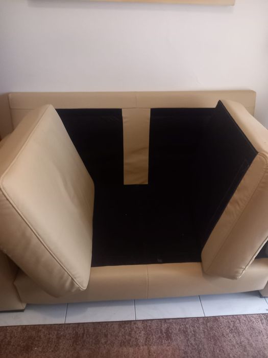 sofá 2 lugares  beige