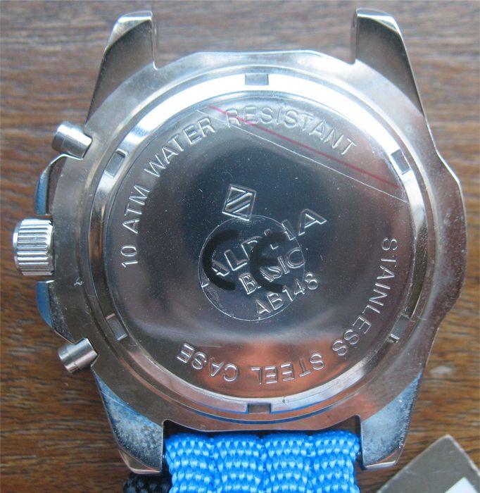 Relógio Estilo Diver - Alpha - Basic - Cronógrafo (Movimento Seiko)
