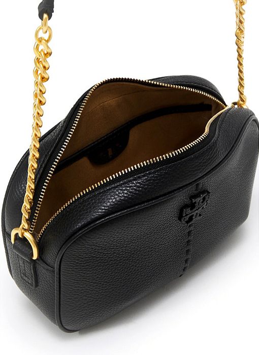 Tory Burch Bag New Nowa Czarna Torebka Skórzana Naturalna Skóra