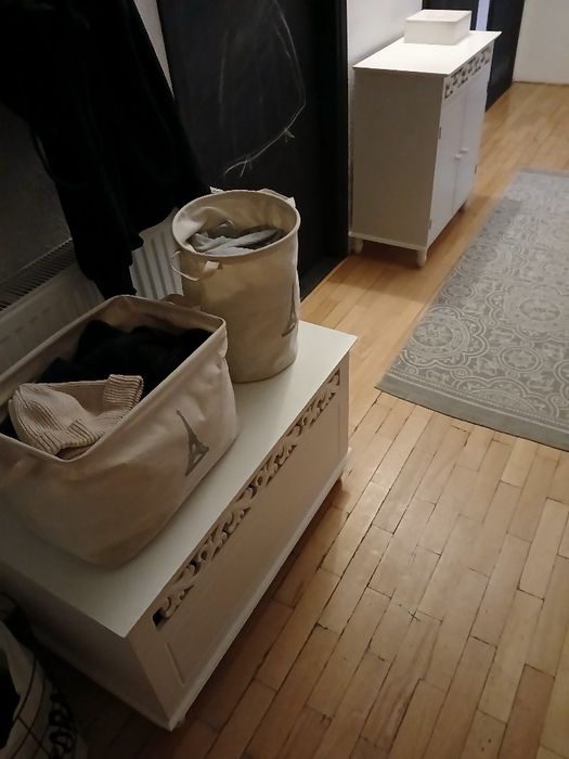 Skrzynia na buty plus szafka na buty komplet