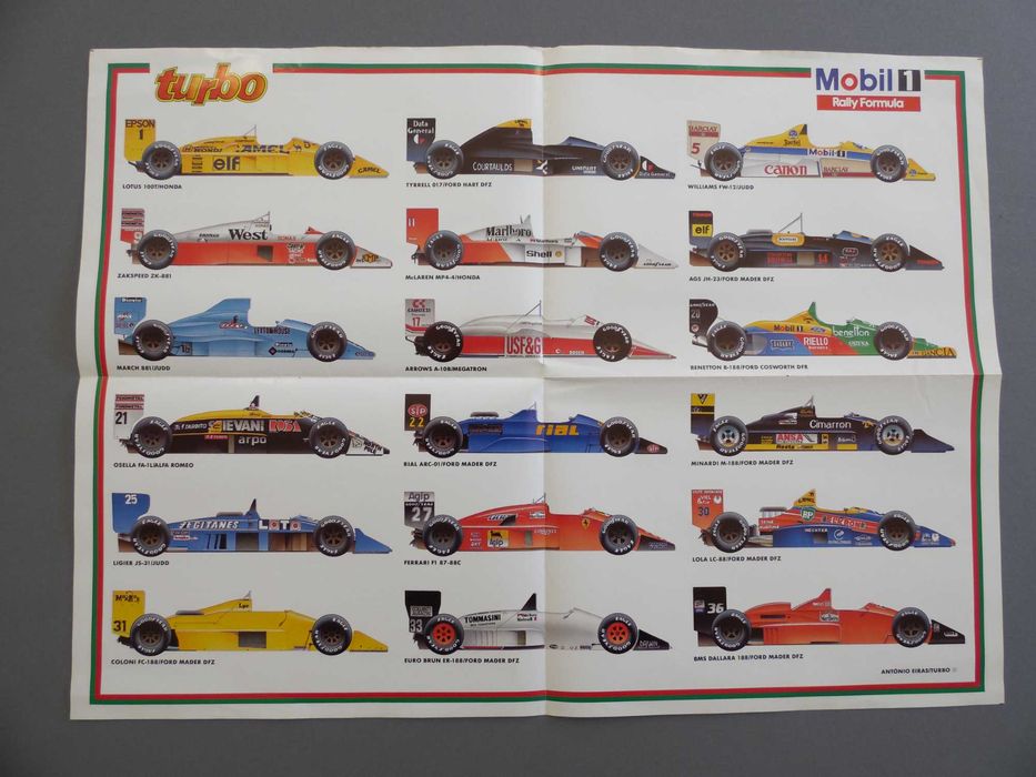 Posters Formula 1 Anos 80, Ayrton Senna Rookie