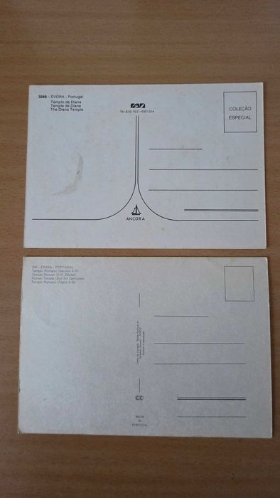 2 postais ilustrados de Évora