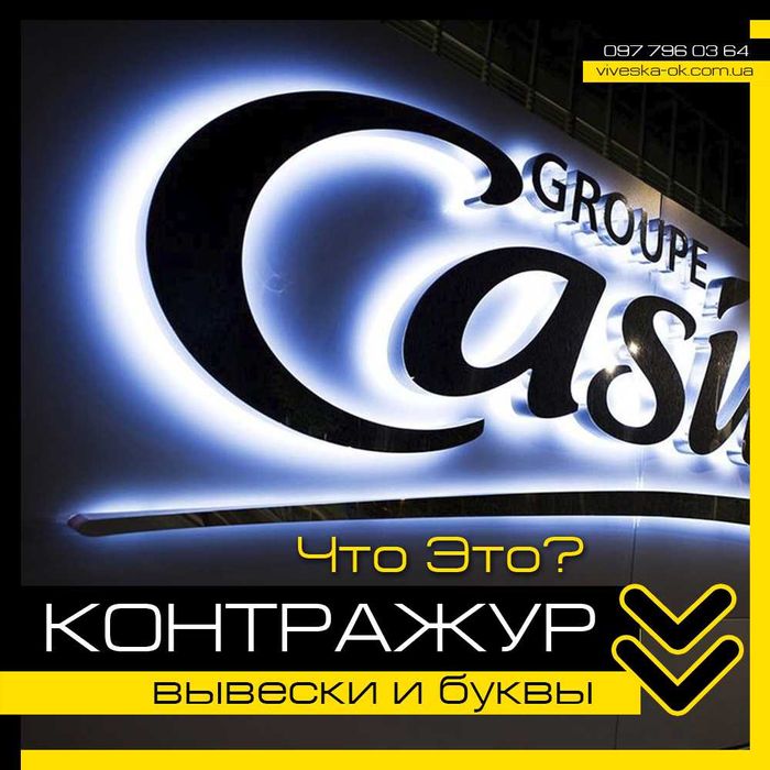 ЗОВНІШНЯ РЕКЛАМА, букви, вивіски, фасади, банери, плівка