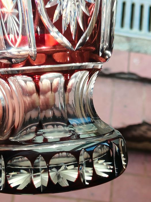 Jarra de cristal overlay português