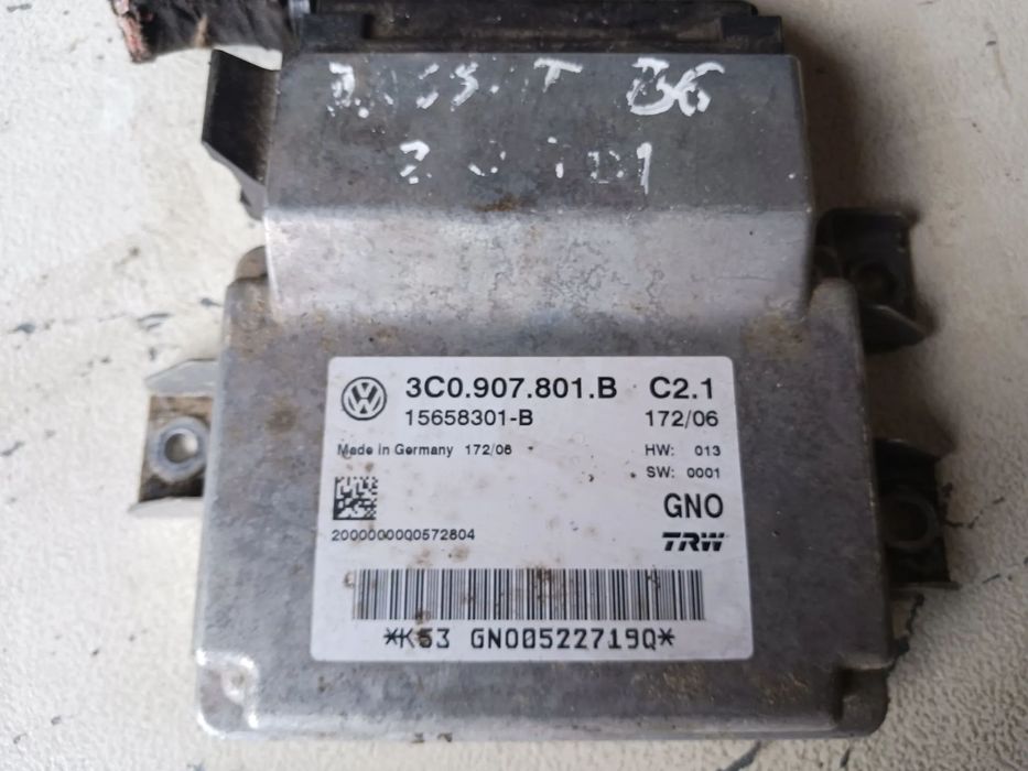 Sterownik hamulca ręcznego Volkswagen Passat B6 kombi moduł TRW 3C0907801B