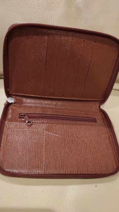 Conjunto carteira e agenda organizer