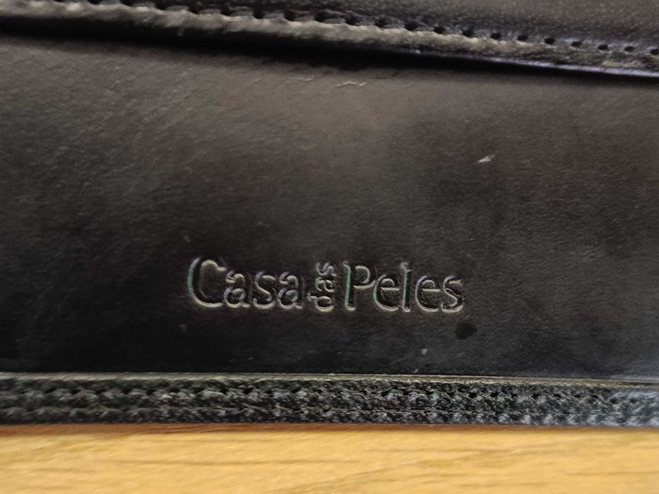 Carteira em pele genuina, homem, nova - Casa das peles