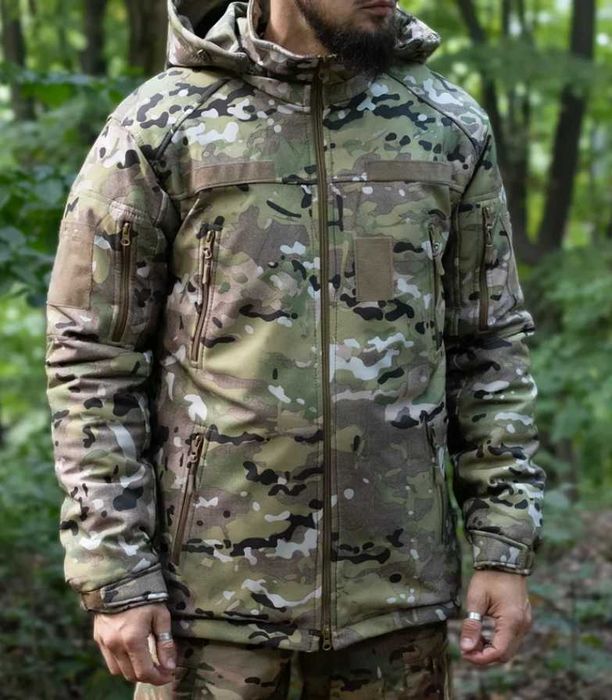 Топова куртка зимова Vik-Tailor SoftShell Max-Heat Multicam