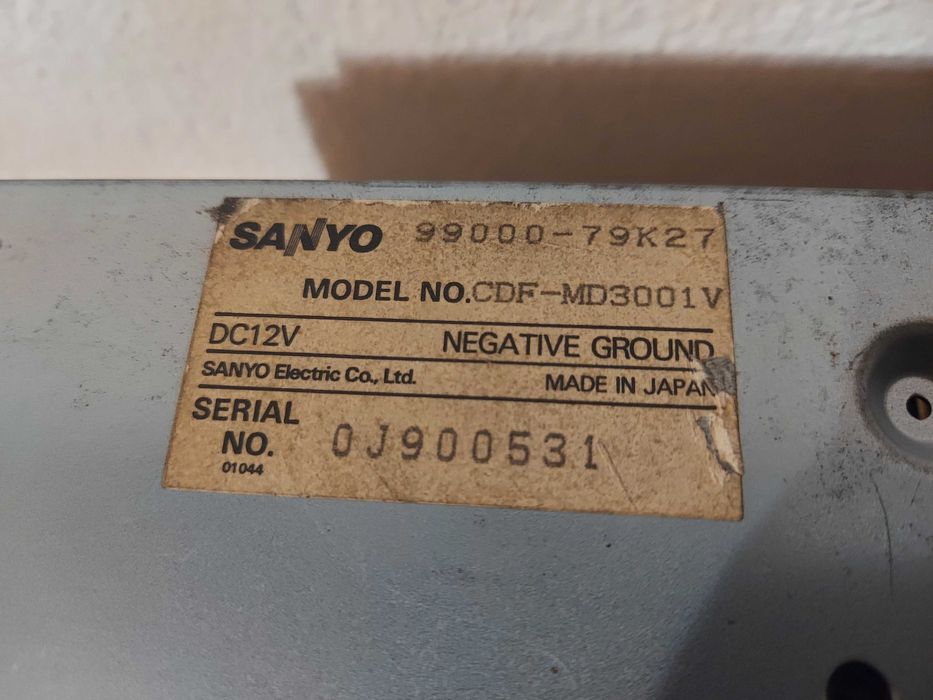 RARO! Sanyo CDF-MD3001V MiniDisc, CD