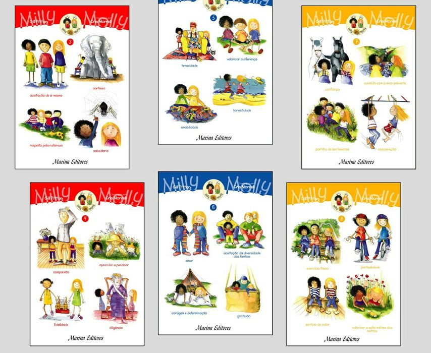 Milly e Molly - livros ditáctico infantil - NOVA