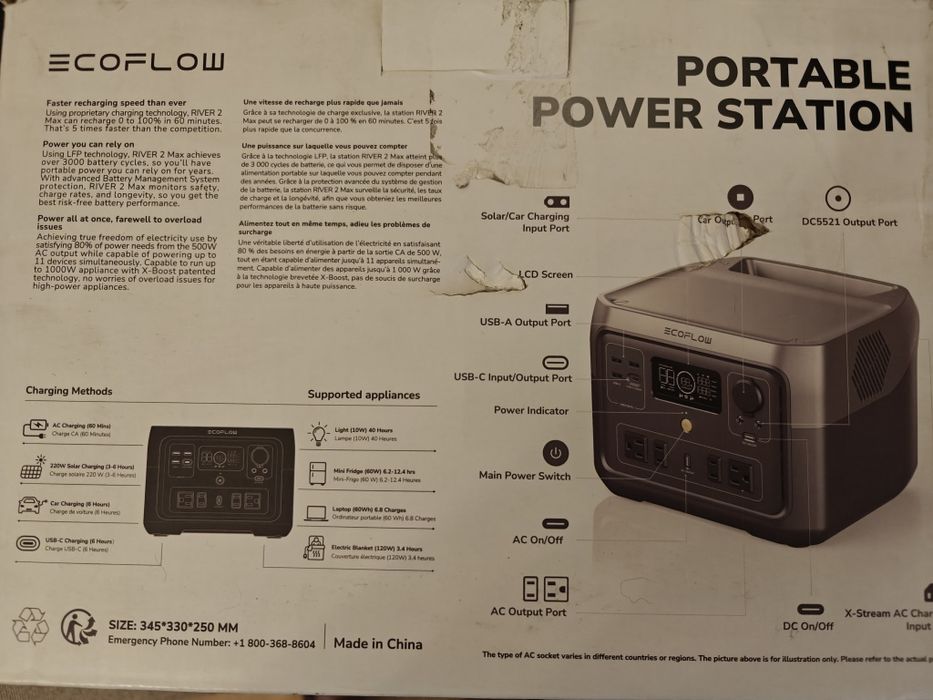 Зарядна станція EcoFlow RIVER 2 Max US