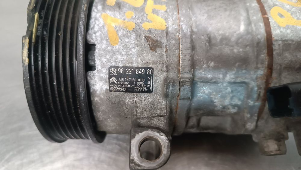 Compressor Ar Condicionado PEUGEOT 208 I 1.2 VTI 82 (60 kW / 82 cv) [03.2012 - 12.2019] 1.2 VTI 82 (60 kW / 82 cv) [03.2012 - 12.2019] - 9822184980 1.