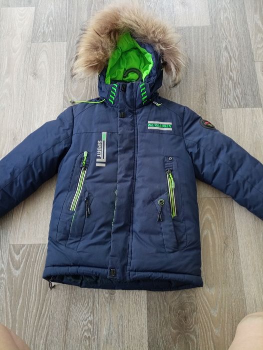 Куртка зимова 116-122, хутро єнот