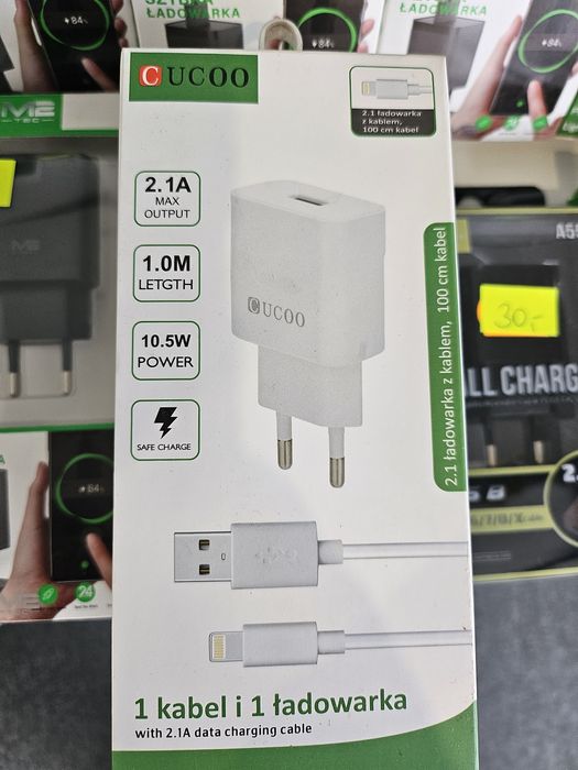 Ładowarka podróżna 2 w 1 USB- iPhone