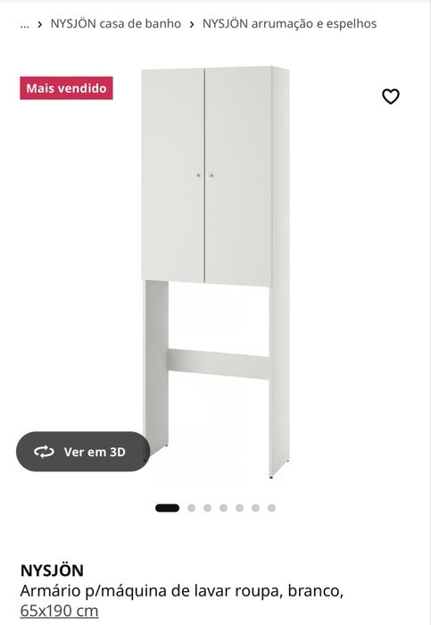 Armário máquina de lavar roupa - desmontado