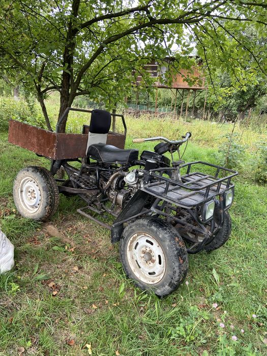 Саморобний квадроцикл 4х2 з кузовом. На ходу