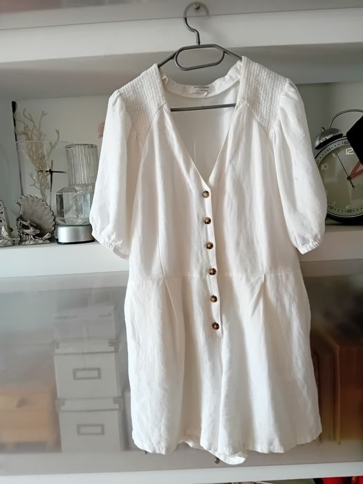 biały lniany kombinezon marki Accessorize  London  xl