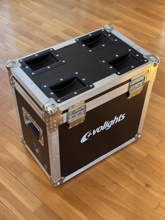 2xEVOLIGHTS NEO SPOT 130W głowica ruchoma LED + CASE + PRZEWODY  5metrów