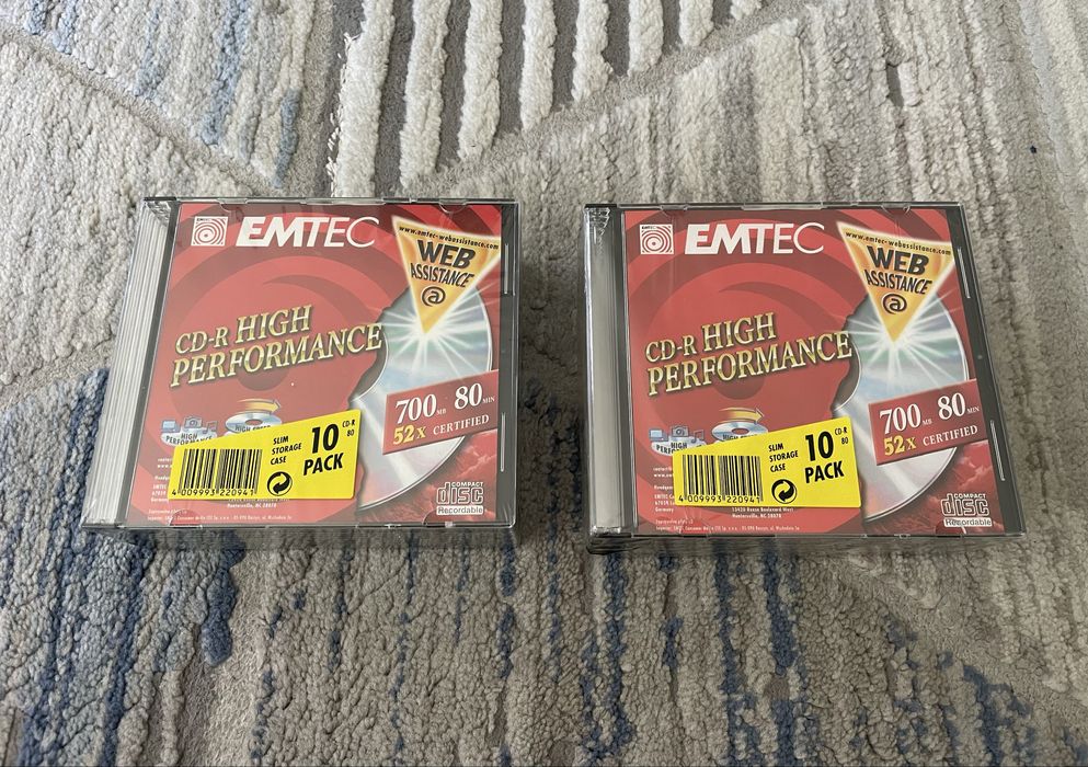 CD-R EMTEC dois packs de 10