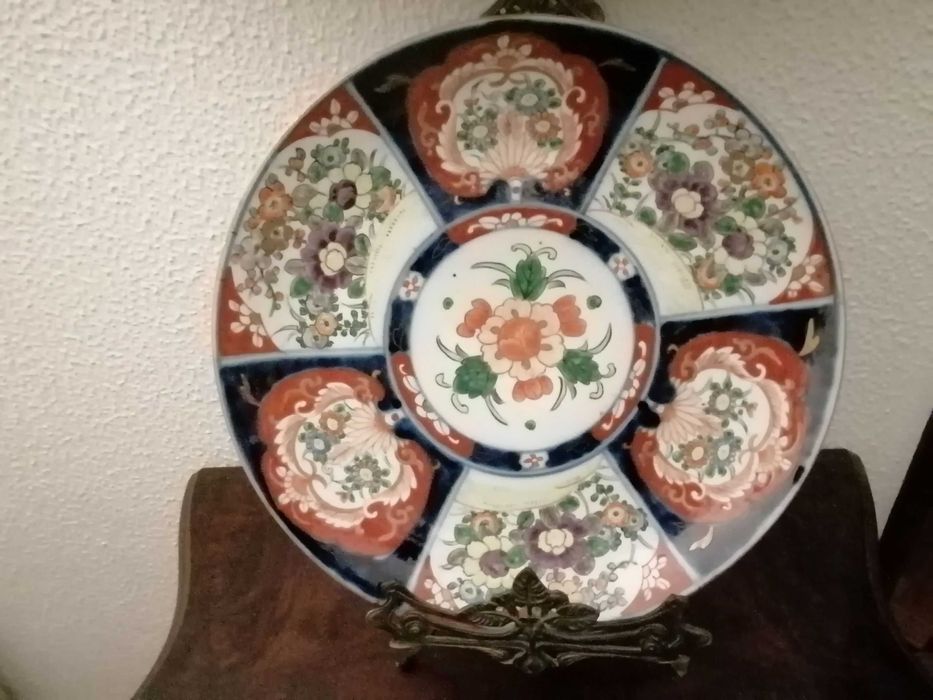 Prato Grande Dimensão Porcelana "IMARI" 37cm