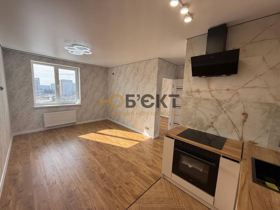 Продаж 1-кімнатної квартири, 38м2, новобудова, ремонт на фініші