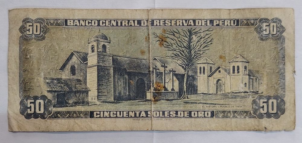 Nota do  banco do perú