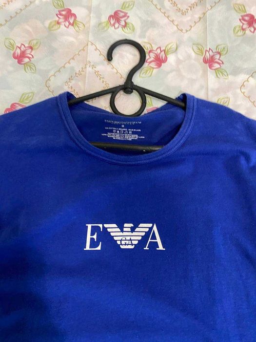 Emporio Armani EA7 мужская футболка синяя размер M