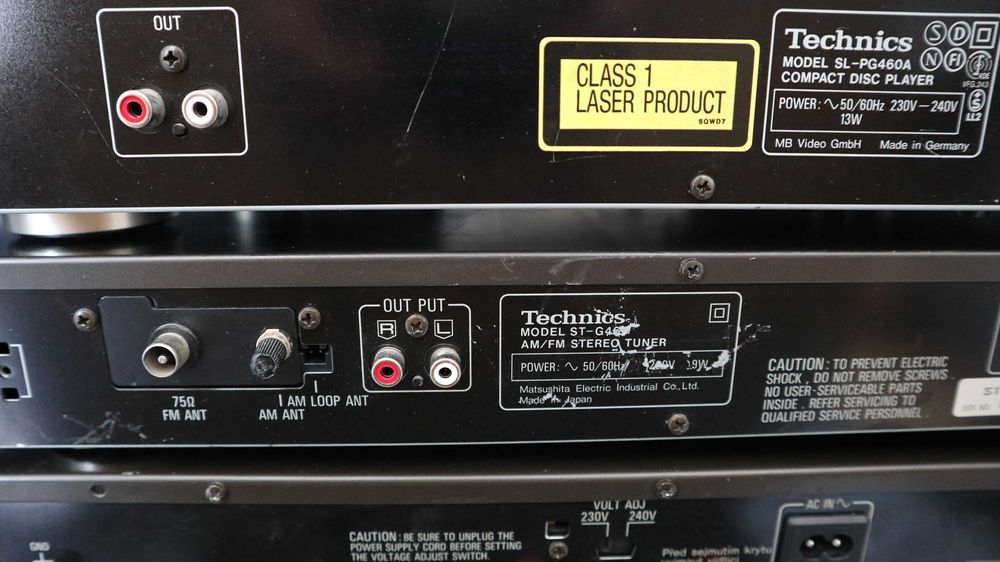 Стойка усилитель TECHNICS SU-VZ320 проигрывательTECHNICS sl-pg460a Фм тюнер TECHNICS st-g460