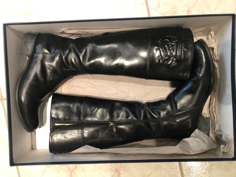 Botas em pele de cano alto (Pretas, castanhas e camel N.37)