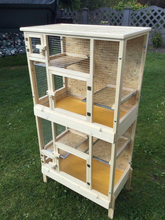 Klatka drewniana dla gryzoni koszatniczki szynszyli