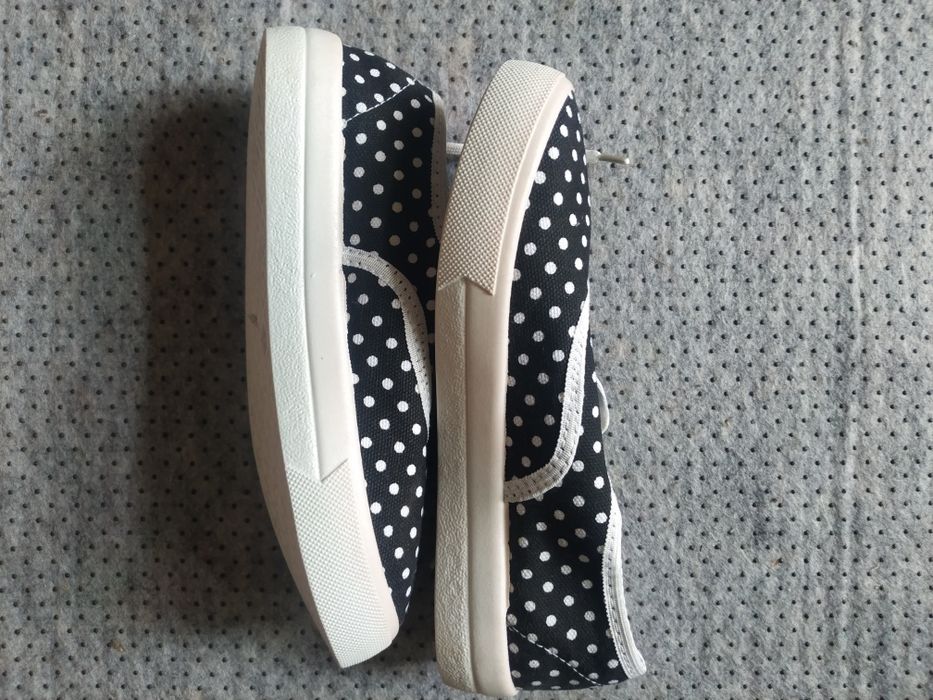 Мокасини кеди в горох