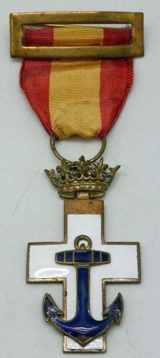 Medalha 1ª classe mérito naval Espanha (Franquista)
