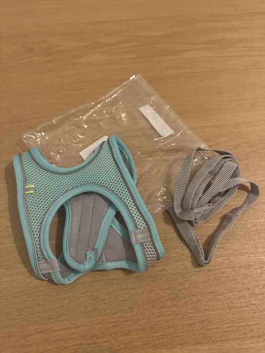 Conjunto de arnês e trela ajustavel para gato