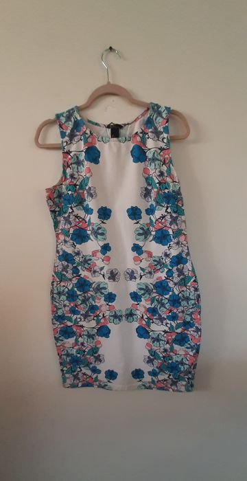 Bawełniana dopasowana sukienka z bawełny H&M rozmiar 40