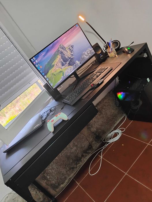 Pc gamer com cadeira gamer + setup completo